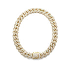 14k Yellow Gold 2.00ctw Diamond Cuban Link Bracelet, 7.5in Long