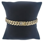 14k Yellow Gold 2.00ctw Diamond Cuban Link Bracelet, 7.5in Long
