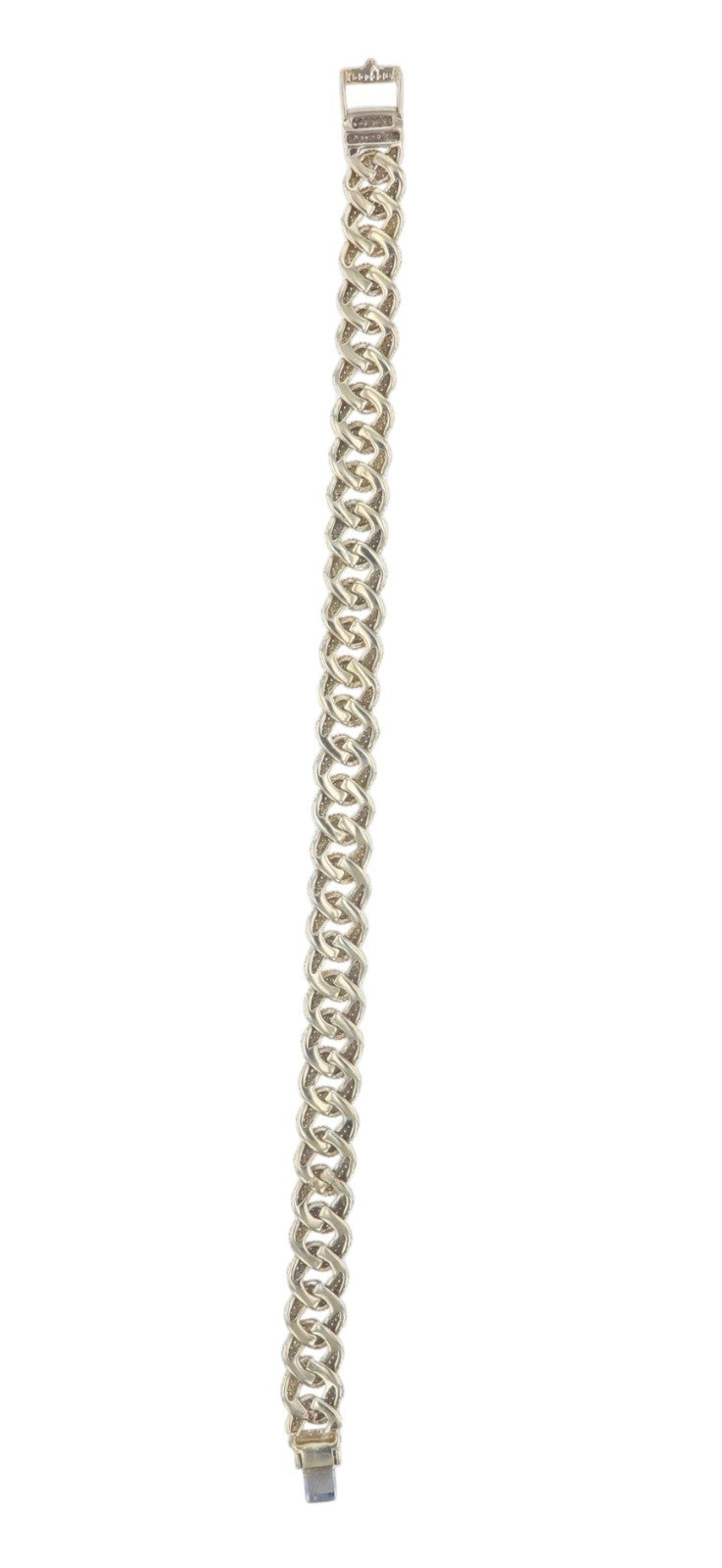 14k Yellow Gold 2.00ctw Diamond Cuban Link Bracelet, 7.5in Long