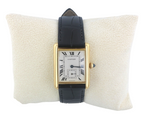 Rare 18kt Cartier Tank Louie Men's Watch Ref. 811002 with Second Hand