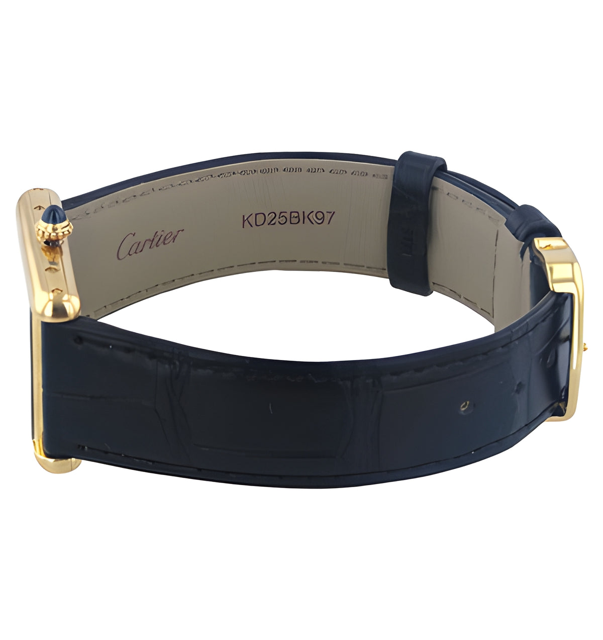 Rare 18kt Cartier Tank Louie Men's Watch Ref. 811002 with Second Hand