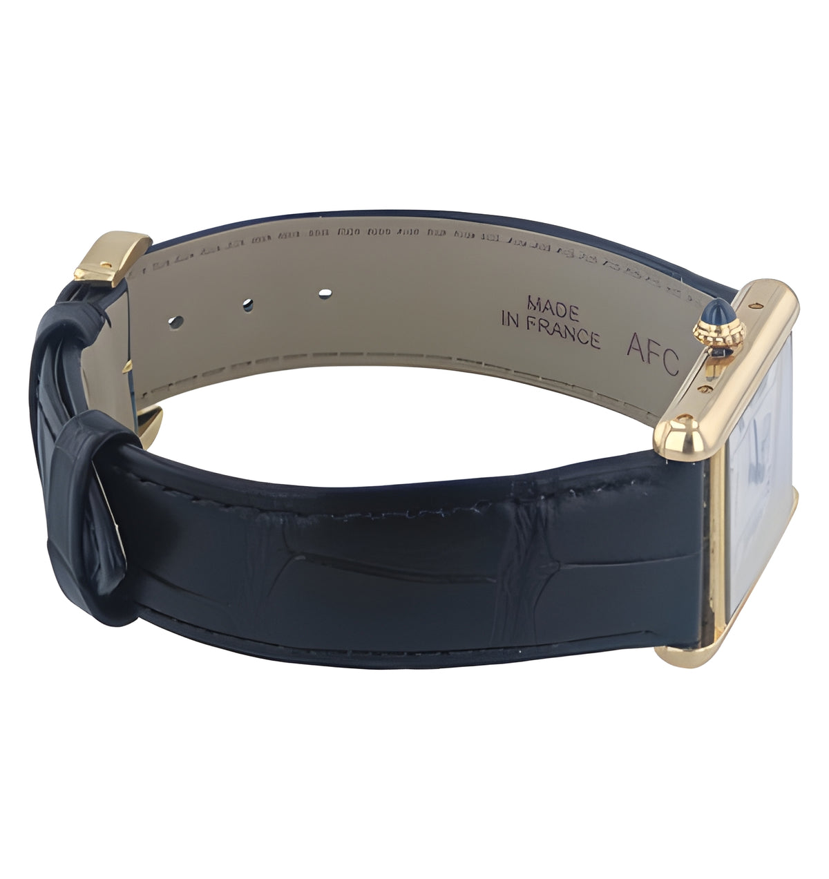 Rare 18kt Cartier Tank Louie Men's Watch Ref. 811002 with Second Hand