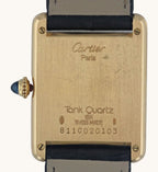 Rare 18kt Cartier Tank Louie Men's Watch Ref. 811002 with Second Hand