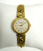 Rare Patek Philippe Tiffany & Co 18K Gold Ladies Watch with Blue Diamond Accents