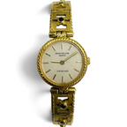 Rare Patek Philippe Tiffany & Co 18K Gold Ladies Watch with Blue Diamond Accents