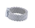 Tiffany & Co. Ring Diamond Somerset Mesh Heart 18K White Gold