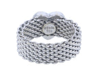Tiffany & Co. Ring Diamond Somerset Mesh Heart 18K White Gold