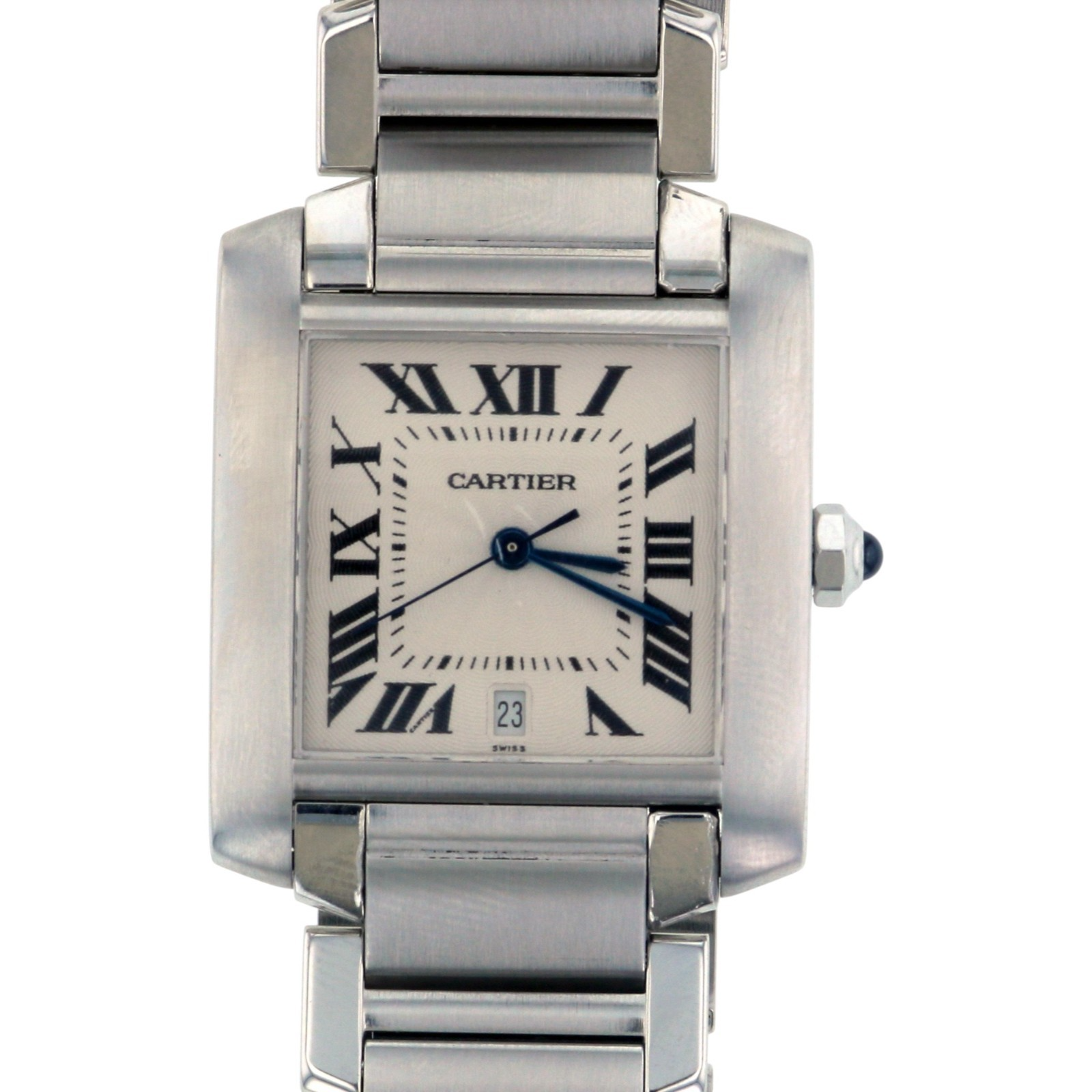 Cartier Tank Française LM Ref. 2302 Stainless Steel Automatic Box Included