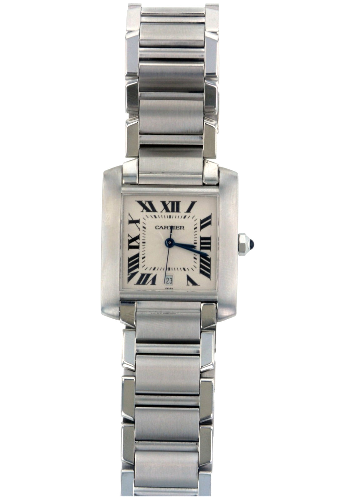 Cartier Tank Française LM Ref. 2302 Stainless Steel Automatic Box Included