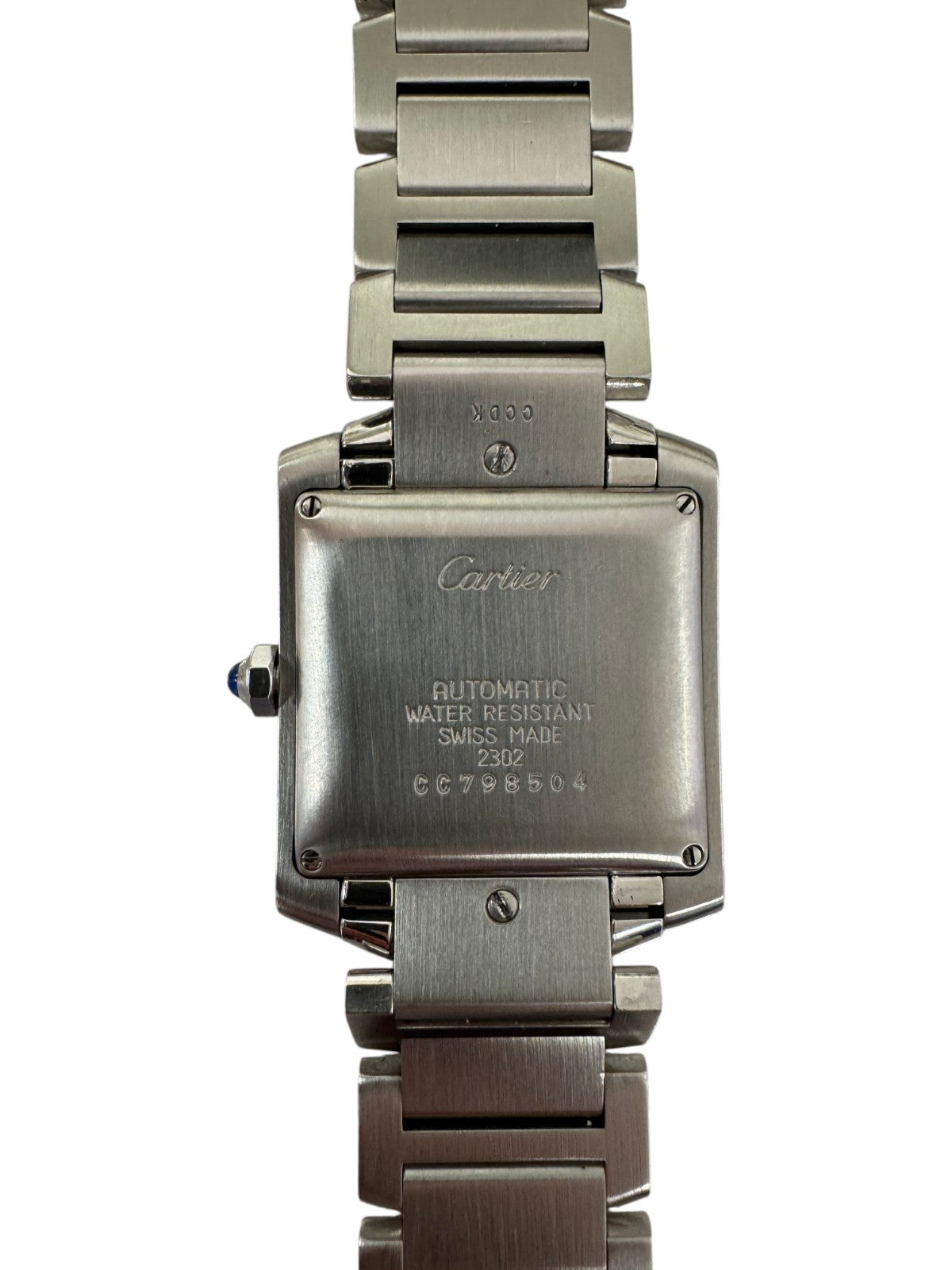 Cartier Tank Française LM Ref. 2302 Stainless Steel Automatic Box Included