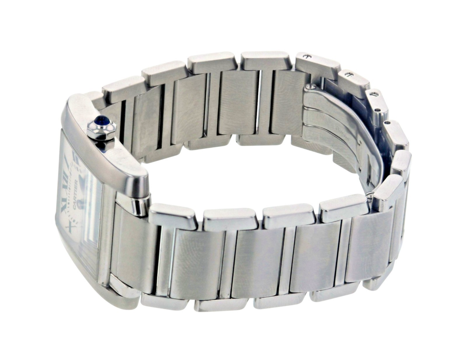 Cartier Tank Française Medium 2465 Stainless Steel Quartz Ladies Watch