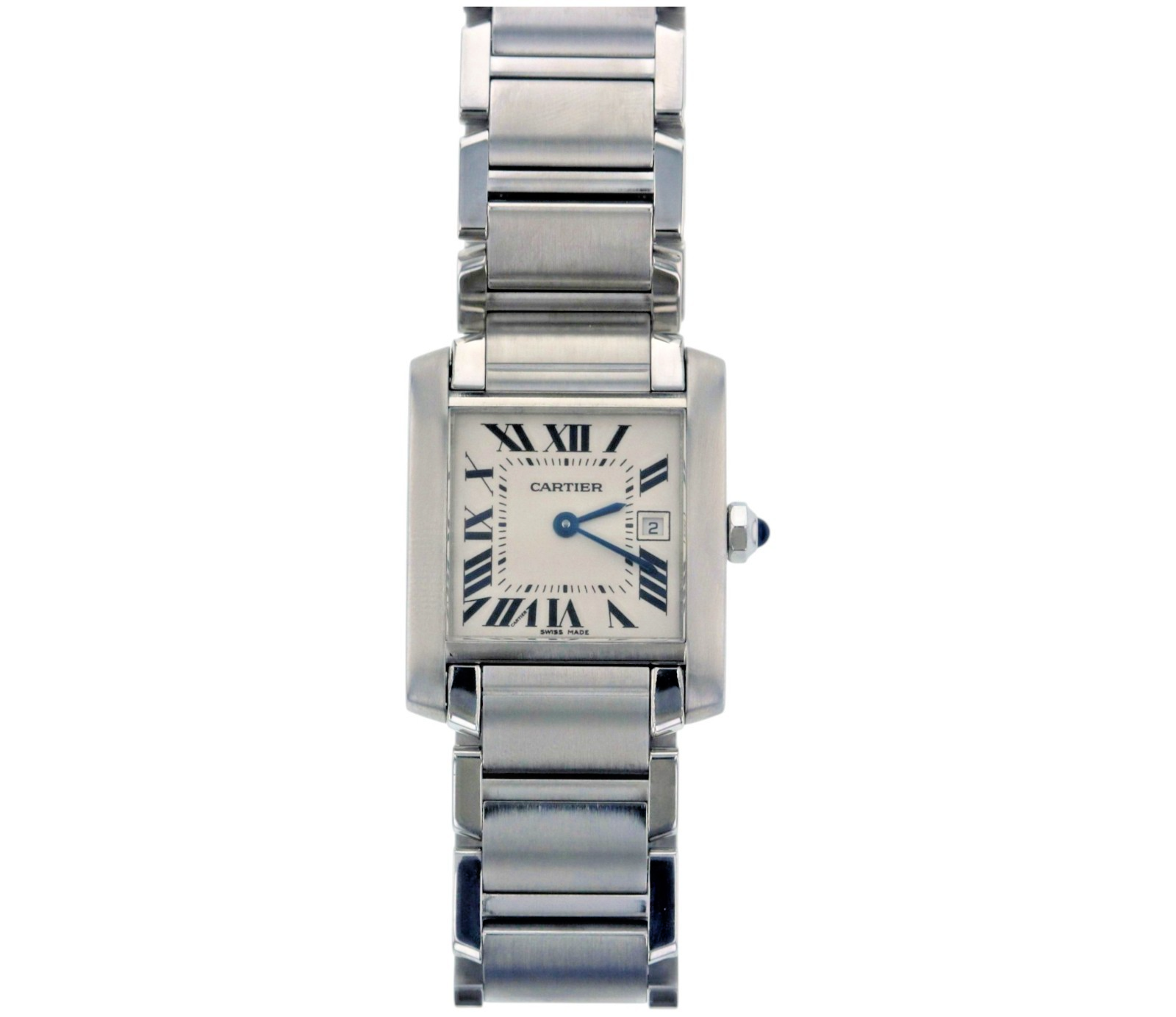 Cartier Tank Française Medium 2465 Stainless Steel Quartz Ladies Watch