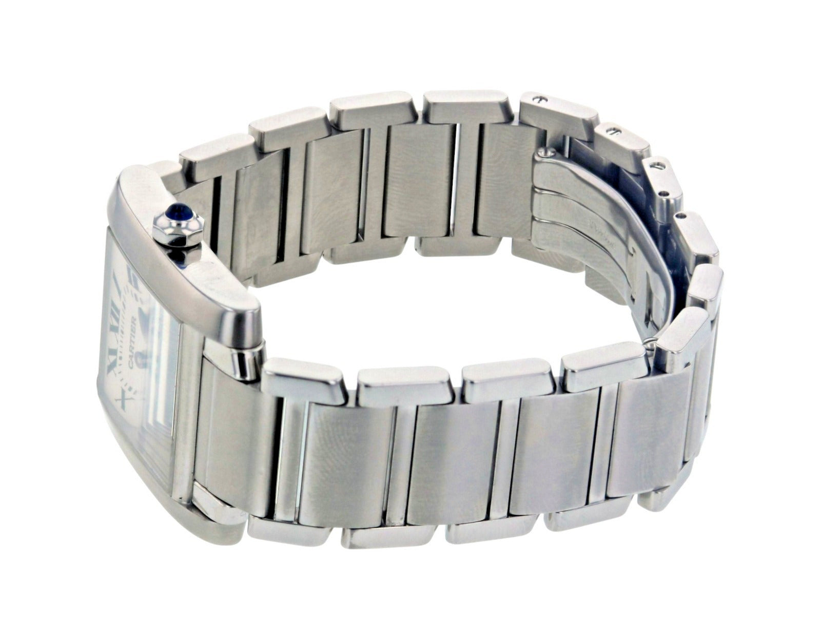 Cartier Tank Française Medium 2465 Stainless Steel Quartz Ladies Watch