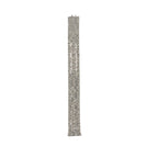 18K White Gold Baguette & Round Diamond Wide Statement Bracelet