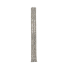 18K White Gold Baguette & Round Diamond Wide Statement Bracelet