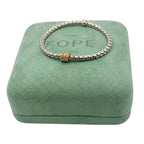 Fope Flexit 18k White Gold 3 Diamond Pave Rose Gold Rondels Bracelet