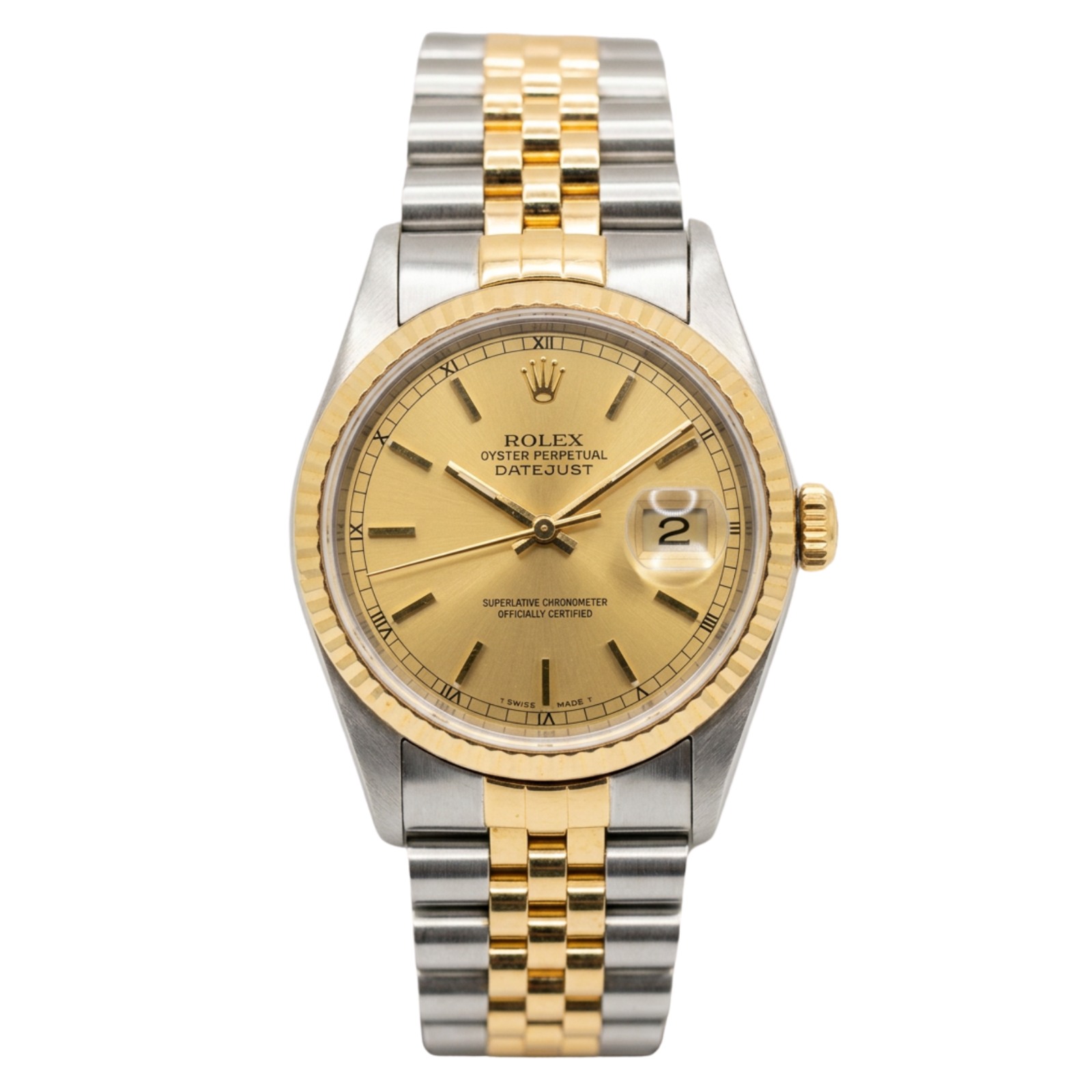 Rolex Oyster Perpetual Datejust Ref. 12633 Champagne Dial and Jubilee Bracelet