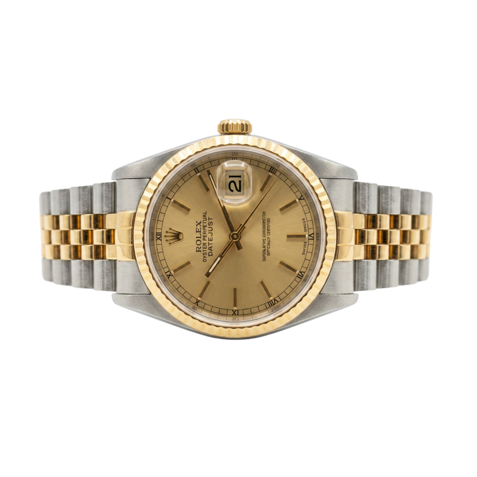 Rolex Oyster Perpetual Datejust Ref. 12633 Champagne Dial and Jubilee Bracelet