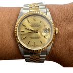 Rolex Oyster Perpetual Datejust Ref. 12633 Champagne Dial and Jubilee Bracelet