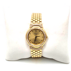 Rolex Cellini Ladies 18K Yellow Gold Diamond Bezel & Lugs Bracelet Watch