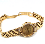 Rolex Cellini Ladies 18K Yellow Gold Diamond Bezel & Lugs Bracelet Watch