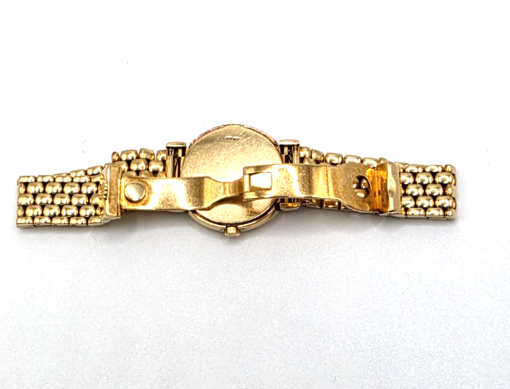 Rolex Cellini Ladies 18K Yellow Gold Diamond Bezel & Lugs Bracelet Watch