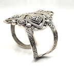 NWOT Sarda Sterling Silver Statement Cuff Bracelet Large Ornate Openwork Design