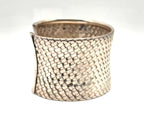 NWOT BA Indonesia 925 Sterling Silver Wide Woven Cuff Bracelet 60.4g 6.25" Bali