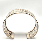 NWOT BA Indonesia 925 Sterling Silver Wide Woven Cuff Bracelet 60.4g 6.25" Bali