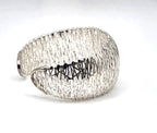 Milor Italy 950 Silver Wide Woven Mesh Cuff Bracelet 27.2g 6" Designer