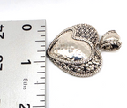 NWOT JAI Sterling Silver 925 Heart Enhancer Pendant Hinged Bail