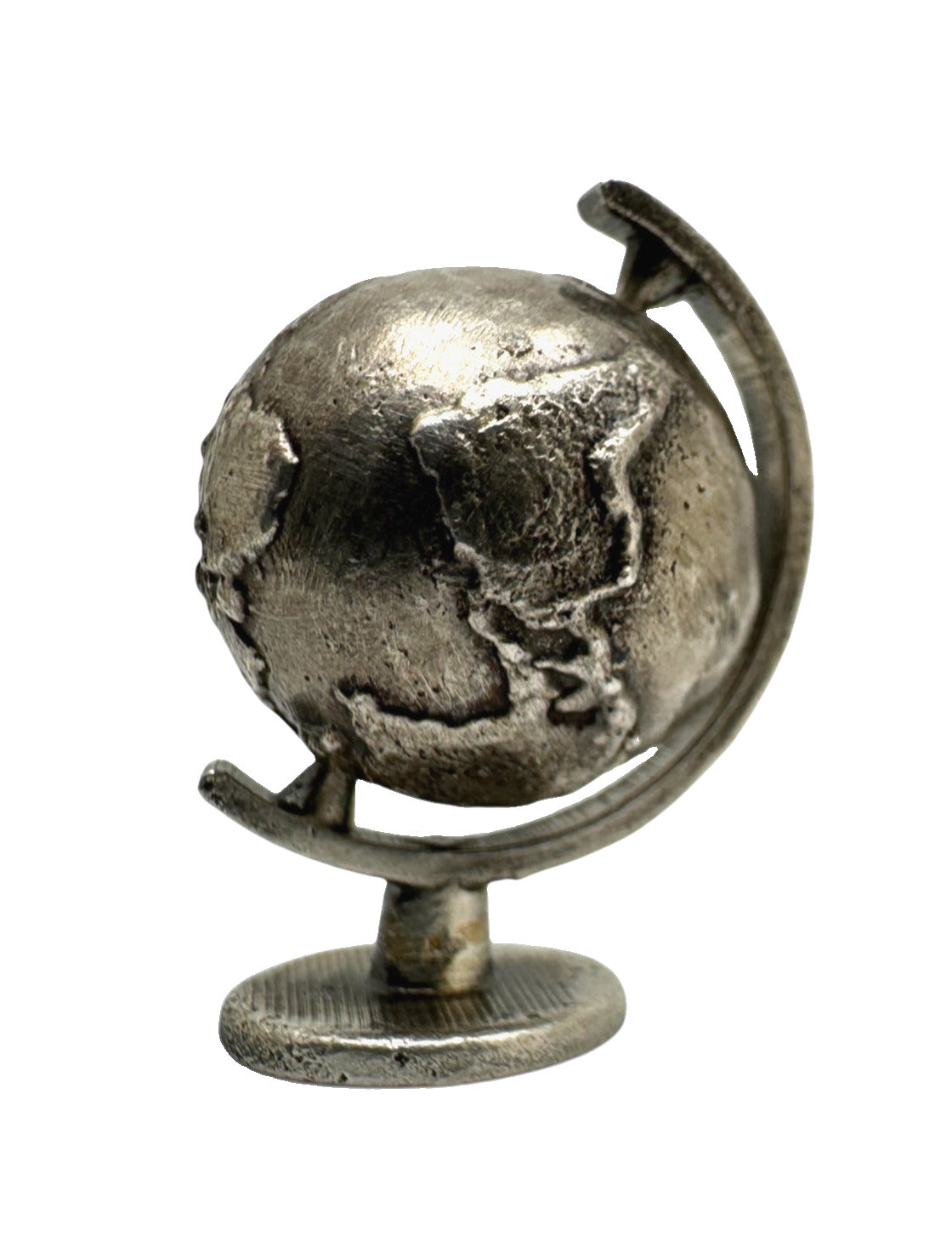 Gold Spartan .999+ Fine Silver Globe - Hand Poured Collectible | Reserve Edition
