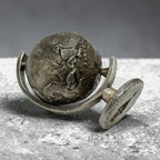 Gold Spartan .999+ Fine Silver Globe - Hand Poured Collectible | Reserve Edition