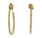 Roberto Coin 18K Yellow Gold Perfect Diamond Hoop Earrings 1226VI