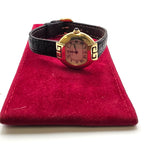 Vintage Cartier Ellipse 18K Yellow Gold Ladies 25mm Ref 1480 Leather Swiss