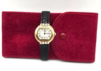 Vintage Cartier Ellipse 18K Yellow Gold Ladies 25mm Ref 1480 Leather Swiss