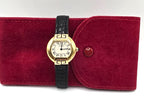 Vintage Cartier Ellipse 18K Yellow Gold Ladies 25mm Ref 1480 Leather Swiss