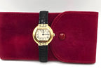 Vintage Cartier Ellipse 18K Yellow Gold Ladies 25mm Ref 1480 Leather Swiss