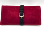 Vintage Cartier Ellipse 18K Yellow Gold Ladies 25mm Ref 1480 Leather Swiss