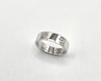 Cartier LOVE Wedding Band Ring 18K White Gold 750 Size 57 RWE402 Classic