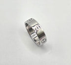 Cartier LOVE Wedding Band Ring 18K White Gold 750 Size 57 RWE402 Classic