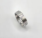 Cartier LOVE Wedding Band Ring 18K White Gold 750 Size 57 RWE402 Classic