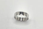 Cartier LOVE Wedding Band Ring 18K White Gold 750 Size 57 RWE402 Classic