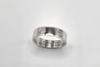 Cartier LOVE Wedding Band Ring 18K White Gold 750 Size 57 RWE402 Classic