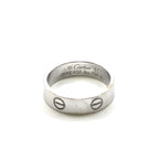 Cartier LOVE Wedding Band Ring 18K White Gold 750 Size 57 RWE402 Classic