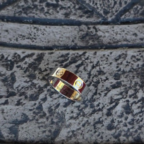 Cartier LOVE Wedding Band Ring 18K White Gold 750 Size 57 RWE402 Classic