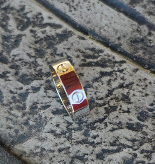 Cartier LOVE Wedding Band Ring 18K White Gold 750 Size 57 RWE402 Classic