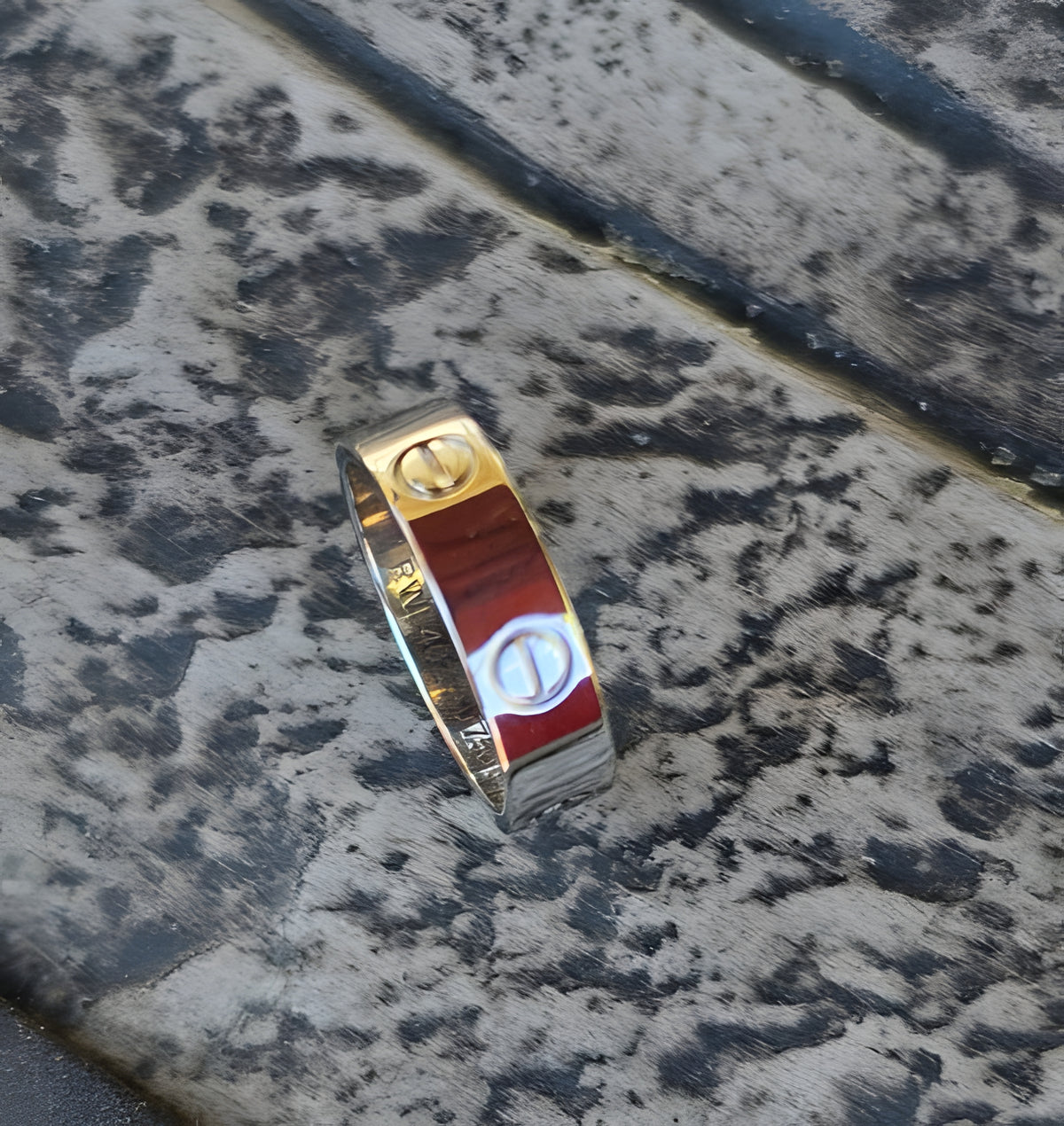 Cartier LOVE Wedding Band Ring 18K White Gold 750 Size 57 RWE402 Classic