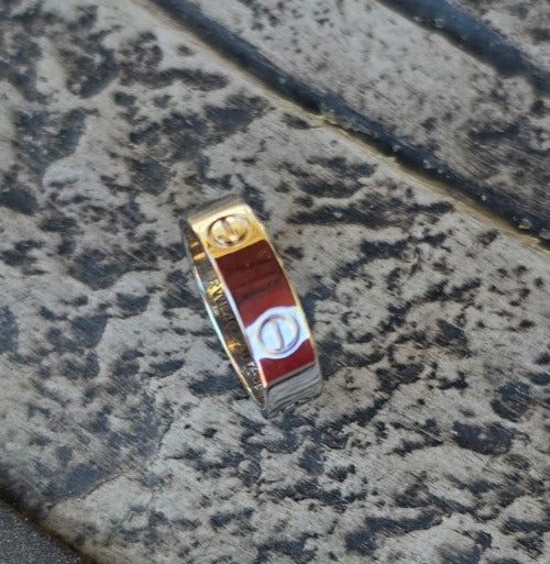 Cartier LOVE Wedding Band Ring 18K White Gold 750 Size 57 RWE402 Classic