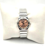 OMEGA Constellation Ladies Quartz Watch Salmon Dial Stainless Steel